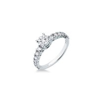 Ringe Mirco Visconti Dame solitario con contorno in Weißgold Diamante 0.41 Ct P2263/10 - P2263/10